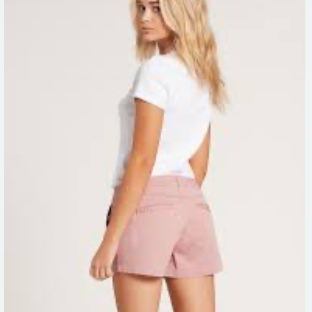 VOLCOM Light Blue Casual Chino Tailored Fit Shorts